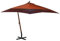 vidaXL Tannenholz Massiv Ampelschirm mit Mast Sonnenschirm Gartenschirm Strandschirm Marktschirm Schirm Terrasse Garten Terracotta-Rot 3x3m