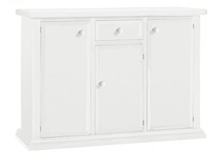 Mar.c.a. Design - Credenza Arte Povera in Legno 120x40x85 cm con 3 Ante e 1 Cassetto - Madia Legno Made in Italy