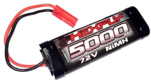 Hexfly HX-5000MH-B2 5000mAh NI-MH Akku - 7,2V mit Banana 4.0 Anschluss