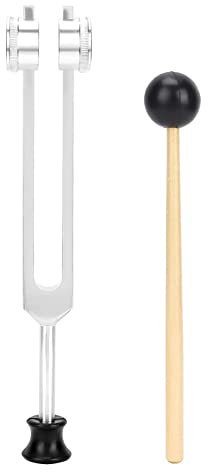 Stimmgabeln-Set, OM 136,1 Hz Stimmgabel aus Aluminiumlegierung, tragbare Yoga-Klangtherapie-Stimmgabeln für heilende Energie, Heilwerkzeuge mit Hammer und Aufbewahrungstasche