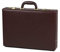 Quindici Genuine Leather Slim Attache Case Business Briefcase Twin Combintion Locks Cognac QD-0002 -Cognac