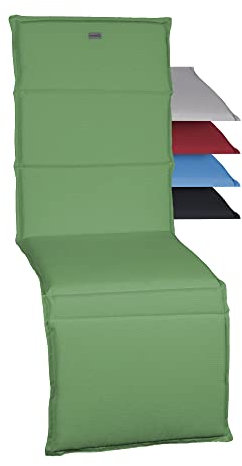 acamp Relaxsessel Auflage Paddy Model I | Relaxliege Auflage Made in EU nach Öko-Tex Standard | Lichtechte Liegestuhl Auflage mit Ausbleich-Schutz | Atmungsaktive Relaxstuhl Auflage in Hell-Grün