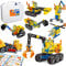 HOMETTER Gebäude Spielzeug für Alter 5-12 Jahre alte Jungen Geschenk, 6 in 1 Engineering Bagger Spielzeug, Kinder Stamm Lernen Spielzeug Pädagogischer Bausatz