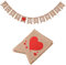 Just Married Banner, 6.56Feet Burlap Wedding Bunting Banner for Bridal Shower Wedding Engagement Car Party Decoration