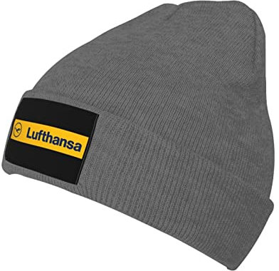 Lufthansa Strickmütze Erwachsene Beanie Mütze Outdoor Warme Winter Strickmütze Skull Cap für Damen Herren