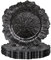 MAONAME 33 cm schwarze Platzteller, runde Riff-Ladegeräte für Speiseteller, Kunststoffteller-Ladegeräte für Tischdekoration, Hochzeitsdekoration, 12 Stück