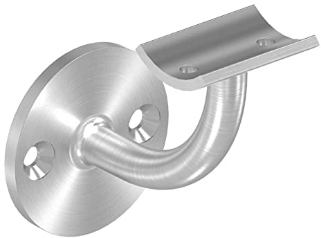 STEINBACHER© | Support main courante en inox, 60x5mm, plaque 42,4mm, V2A