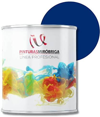 Pinturas Mirobriga Esmalte Antioxidante Color Azul Genciana Ral 5010, Secado Rapido, Directo sobre metal, proteccion de superficies de hierro y madera. Envase de 750ml.