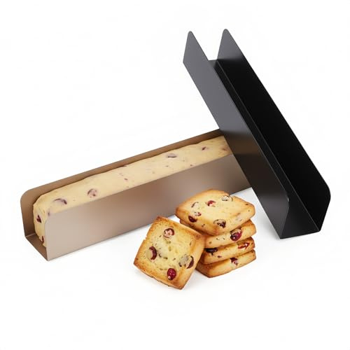HEMOTON 2 Stück antihaftbeschichtete U-förmige Keksform, Toastbrotbackform, rechteckige Kuchenform aus Kohlenstoffstahl, Cranberry-Kekse zum Backen in der Küche