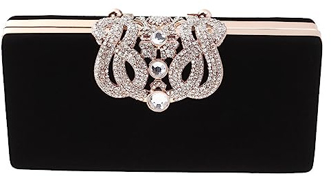GALPADA 1pezzi Borsa Elegante per Donna Borsa Mano Strass e Diamanti Pochette da Matrimonio per Feste Serali