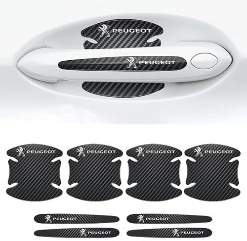 GRFIT Autocollant de Protection de Poignée de Voiture pour Peugeot 408 508 4008 5008 308, Protecteur Anti-Collision, 8 Pièces, B