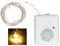 Musik-Lichterkette, Weihnachtsbeleuchtung Im Freien, Weihnachtliche Dekorative Lichterkette, Batteriebetriebene Musikalische Weihnachts-Lichterkette Für Terrasse, Garten, Dekoration(warm light),