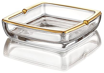 Aschenbecher Aschenbecher, Kristall-Aschenbecherhalter for Heimbüro-Tischdekoration, Geschenk-Aschenbecher, schöne Dekoration, Kunsthandwerk Drehaschenbecher (Size : B)