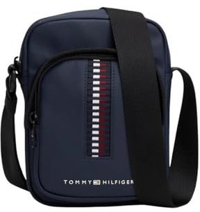 Tommy Hilfiger Herren Umhängetasche Mini Reporter Klein, Blau (Space Blue), Einheitsgröße