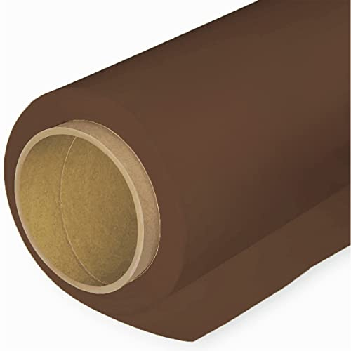 BOLLUMA Seamless Background Paper Backdrop 1.35x10m / 4.4x32.8ft, Peat Brown, 20, Photo Studio Backgrounds Paper Roll for Portrait, Product, Pet, Family Photography Shooting, Video Filming