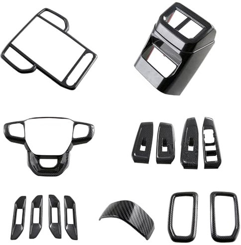 HIGH FLYING für Ranger 2023 2024 Interieur Dekor ABS Kunststoff Kohlefaserfarbe (Wählen Sie Alle)