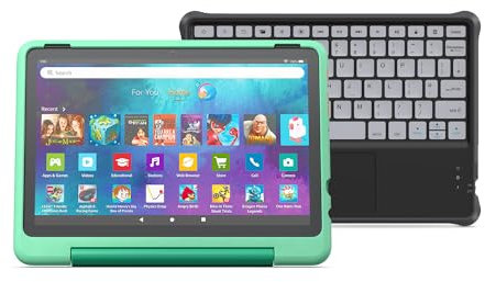 Amazon Fire HD 10 Kids Pro tablet + Made For Amazon Kids Wireless Bluetooth Keyboard