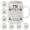 75e Anniversaire Tasses pour 75 ans Femmes Hommes Tasse à café Derrière toi tous tes souvenirs pour maman papa tante Grand-mère Grand-père Femme Mari Sœur Amis Cadeau d'inspiration (75-a)