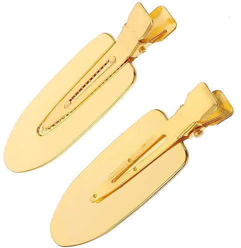FOYTOKI 1paire Pinces à Cheveux Métalliques Sans Trace Clips De Coiffure Pratiques Pour Femme Et Fille