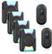 CallToU Hearing Impaired Doorbell, Waterproof Door Chime Kit 1000ft Wireless Door Bell Chimes with Mute Vibration & Flash Light 2 Push Buttons + 4 Portable Receivers for Home/Elderly/Senior/Patient