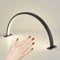 MIDUOLAI Halbmond Licht FüR Nageltisch, Halbmond Licht Mit Leuchtendem Diamant, Led-Lampe FüR Nagelkunst, WimpernverläNgerung, TäTowieren Hautpflege,Schwarz,Without Diamonds