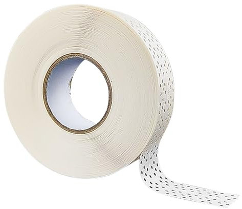 Nastro Cartongesso, 40 m × 5 cm Nastro per Giunti in PVC per Cartongesso, Autoadesivo con Adesivo, Piatto e Liscio, per Riparare Gli Angoli Delle Pareti, Riparare le Crepe Delle Pareti (bianco)