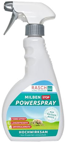 RASCH HOME DEFENDER® Milbenspray für Matratzen [500ML] - Anti Milben Spray Langzeitwirkung - Milben & Hausstaubmilben Spray für Matratzen & Polster - Anti Milbenspray Mittel gegen Bettmilben