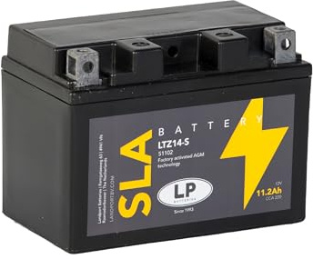 Landport SLA LTZ14-S Ready To Use Starter Battery 12 volt, 11.2 Ah/10hr, 220 CCA With AGM Technology-Ideal For Motorcycles & Powersport Vehicles Fits Honda ST 1300 Pan European (SC51) 2001- MS LTZ14-S