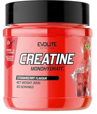 Creatin Monohydrat 300g - Taurin Kreatin Pulver, Pre Workout - 60 Portionen - Perfekt Löslich, Vegan & Mikronisiert, 2 Monate Vorrat - Evolite Nutrition