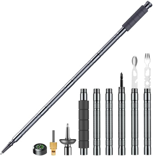 Goutime Wander-Trekkingstöcke, weicher Griff, Gesamtlänge 123 cm,inklusive Aufbewahrungstasche,Trekkingstöcke für Bergsport