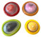 JXYT Avocado Saver and Tomato Holder, Set of 4 Silicone Fruit Vegetable Storage Anti-oxidation Box, Reusable Storage Containers for Fridge - Ideal for Garlic, Onions, Lemons, and Potatoes