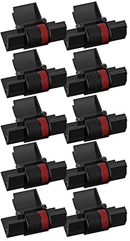 Quystetes 10 Stück für IR-40T MP-12D Taschenrechner Farbroller Drucker Farbbänder für -100TM,-150TM