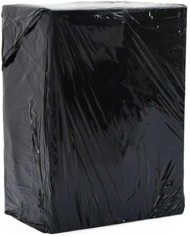 Tidyard Film étirable 6 pcs Noir 20 μm 50 cm x 300 m, Film Emballage Transparent, Rouleau Emballage Colis