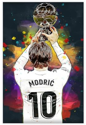 GJHTQLP Luka Modric (2) Leinwand-Poster, Schlafzimmer-Dekoration, 30 x 45 cm
