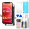 TSIOFO Pantalla para iPhone 12 Mini LCD de 5,4 Pulgadas, para iPhone 12 Mini Pantalla 3D Touch Reemplazo Cristal Digitalizador Piezas de Repuesto con Kit de reparación de protección de Pantalla