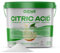 GiDeli Acide citrique de qualité alimentaire en poudre monohydraté 1000 g de cristaux E330 purs de qualité de nettoyage détartrant acidifiant non sucré dans un seau refermable de 1 kg