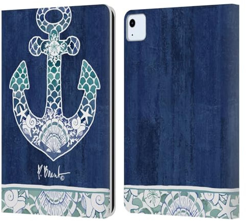 Head Case Designs sous Licence Officielle Paul Brent Collage d'ancre Océan Étui Portefeuille en Cuir Compatible avec Apple iPad Air 11 2020/2022/2024/2025