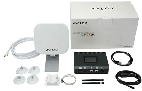 Avtex AMR104P 4G WiFi CAT 6 Soluzione Internet Mobile Router ultraveloce Dual Sim (bianco)
