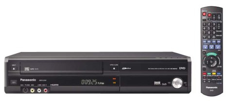 Panasonic DMR-EZ48VEBK - DVD Recorder & VCR Combination - With 1080P Up-Conversion & Freeview - Black