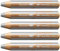STABILO - Buntstift, Wasserfarbe & Wachsmalkreide - woody 3 in 1-5er Pack - silber