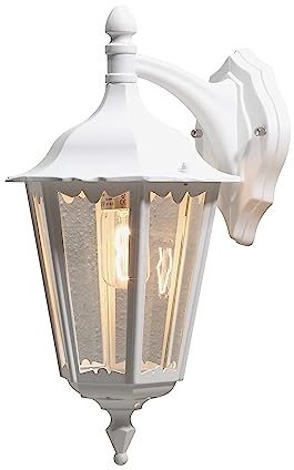 Konstsmide Firenze 7212 Wandleuchte (B: 23,5cm T: 30cm H: 48cm, 1x100W, IP43) matt-weiß