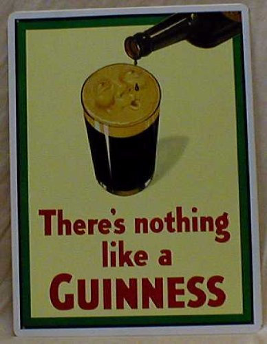 Blechschild Guinness Smiling Pint Brauerei Bier
