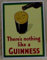 Blechschild Guinness Smiling Pint Brauerei Bier