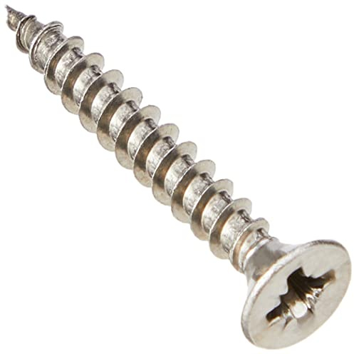 ForgeFix Multi-Purpose Single Thread Screws | 4.0 x 30mm | A2 Stainless Steel | Box 200