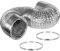 iPower 6 Inch 8 Feet Non-Insulated Flex Air Aluminum Ducting Dryer Vent Hose for HVAC Ventilation, 2 Clamps included