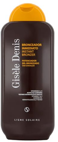 GISÈLE DENIS - Bronceador Inmediato 400 ml, Bronceador en Crema, Acelerador del Bronceado, Bronceador Solar con Extracto de Zanahoria, Intensificador y Potenciador, Bronceador Corporal