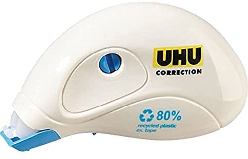 UHU 50350 Korrekturroller Mini, 5 mm x 6 m, weiß