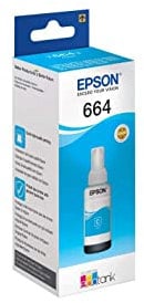 Epson EcoTank 664 Cyan Genuine Ink Bottle