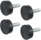 SPARES2GO Universal Washing Machine Adjustable Screw in Foot (Pack of 4, 8mm Thread)