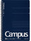 KOKUYO Campus Doppelring-Notizbuch, Business-Typ, Dot B, 6 mm, liniert, A5, 50 Blatt, 30 Zeilen, marineblauer Einband, Japan Import (SU-T133BT-DB)